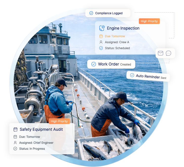 Commercial fishing fleet management