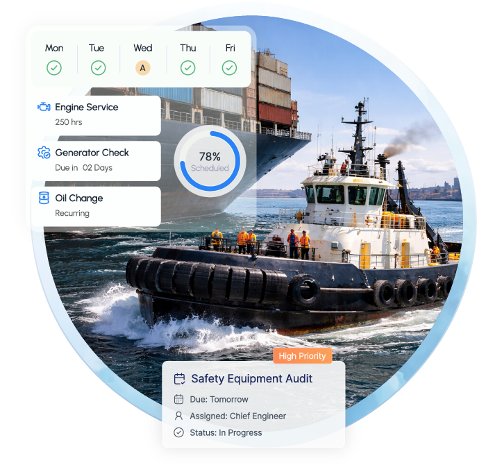 Workboat and port fleet management