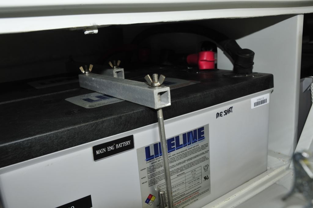 Main engine battery.