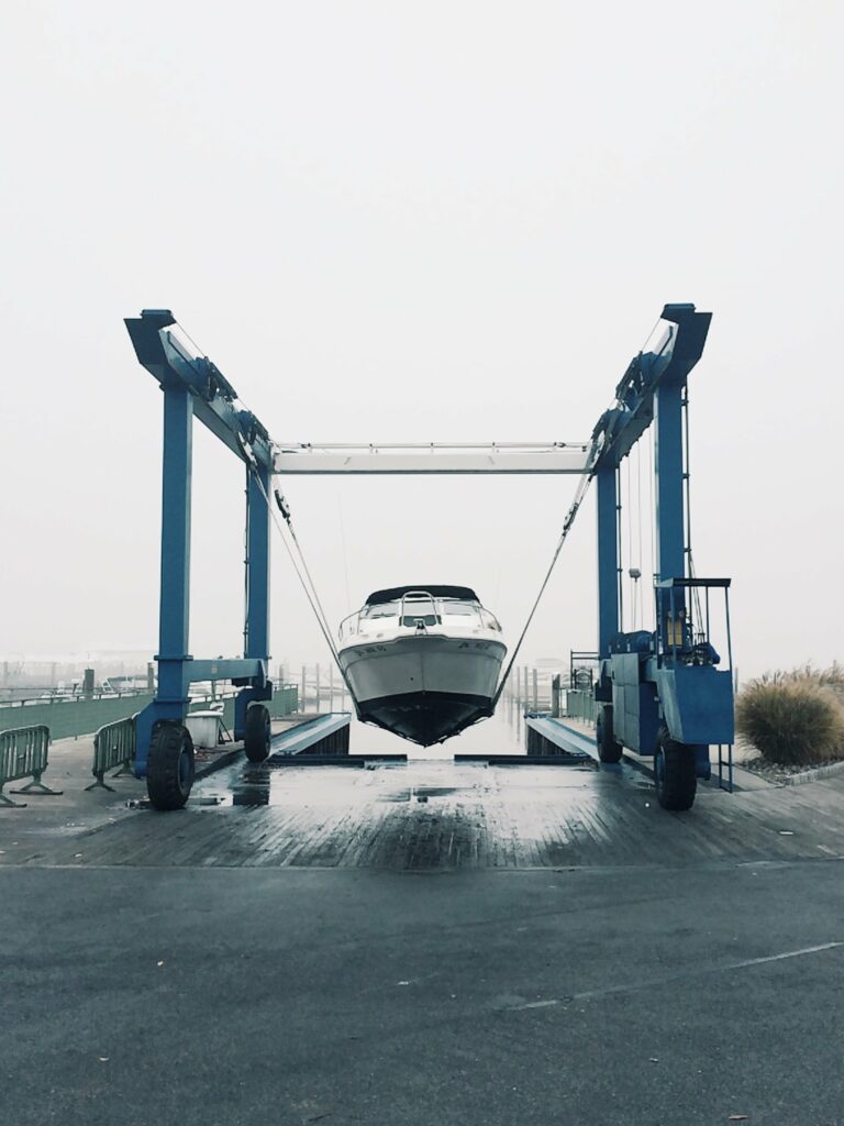 Boat haul out.