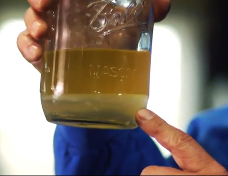 E-10 in a glass jar.